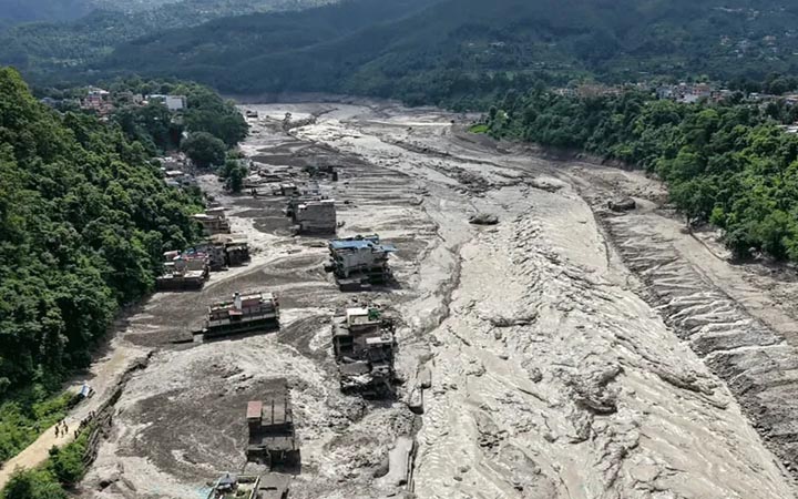 নেপালের ভূমিধস এলাকায় চীনের ড্রোন মোতায়েন